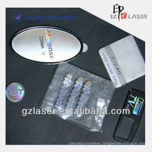 Hologram Rainbow effect Nickel metal label for mobile phone